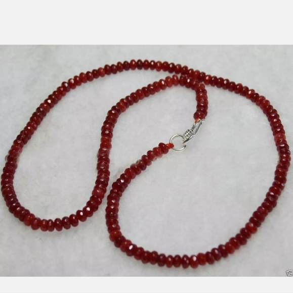 Natural Ruby Untreated Dainty Necklace - Picture 15 of 15